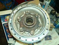 Rear Hub Being Cleaned Up