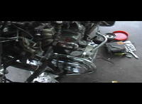 Bad picture showing the timing belt covers