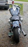 meddle seat on bike rear view