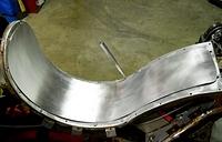 BENDING THIN ALUMINUM TO FIT ENTIRE SEAT AS CLOSE AS YOU CAN