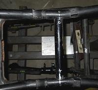 CUT PIPE OUT OF ANOTHER GL FRAME TO MATCH FOR REINFORCEMENT UP TOP