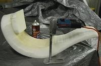 FOAM CUT AND GLUED