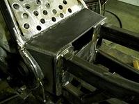 THE ONLY THING THIS SWINGARM BRACE IS LACKING IS A CANNON BARREL OUT THE TURRENT WINDOW